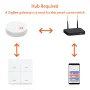 Interruptor Tuya Smart ZigBee3.0, 4 grupos, cenário, 12 cenas, interruptor, botão de pressão, controlador, suporte para assistente doméstico, gateway Zigbee3.0 necessário