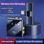 F9 1-to-1/1-to-2 2.4G Wireless Collar Clip Microphone 360° Omnidirectional Radio Built-in DSP Chip Clip-on Lapel Mic for Video Recording