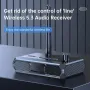 Digital Display bluetooth Audio Receiver Support USB U Disk Adapter 2 RCA 3.5MM AUX Optical Fiber Type-C Power Supply