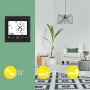 MoesHouse Tuya Zigbe Water/Electric Floor Heating/Gas Boiler Thermostat Touch Panel Smart Home Temperature Controller Voice Control with Alexa Google Assistant