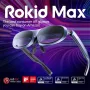 ROKID MAX AR Smart Glasses with 160\ Micro-OLED Display HDCP Supported & Cloud Gaming 50° Viewing 120Hz Google Play Media Streaming 75g Lightweight Smart Video Glasses for Android/iOS/Windows/Console