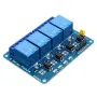 5pcs 5V 4 Channel Relay Module PIC ARM DSP AVR MSP430 Blue Geekcreit for Arduino - products that work with official Arduino boards