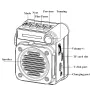 M8 Mini Portable Radio FM AM SW Stereo Pocket Radios Receiver Multifunctional Wireless bluetooth Music Player with LED Flashlight