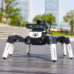 Yahboom 18DOF ROS2 AI Intelligente Erkenning DIY Programmering Ontwikkeling Hexapod Robot Kit vir Raspberry Pi Jetson Nano