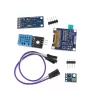 ESP8266 気象ステーションキット OLEDディスプレイ 気象ステーション 気圧 光センサー ブレッドボード 電子部品セット