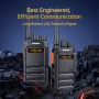 Chierda CD3107 Long Range Walkie Talkies UV Dual Band Two Way Radio 4000mAh Type-C Charging Anti Interference Secure Communication Transceiver Ham Radios