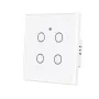 MoesHouse Tuya Smart WiFi Light Switch 1-4 Gang Touch Glass Panel Timing Function APP Remote Control Voice Control Work with Alexa Google Assistant EU Plug