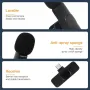 Wireless Lapel Microphone Compatible with iOS Android Smartphones Cordless Omnidirectional Condenser Mic for Interviews Videos Podcasts Vlogs