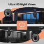 MoesHouse E27 3MP HD Tuya Smart WiFi Bulb Camera Full Color Night Vision PTZ Cam Auto Tracking Motion Detection Two-way Intercom Siren Alarm Home Surveillance Cameras Onvif