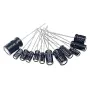 120PCS 12 Values 0.22UF-470UF In-line Electrolytic Capacitor Assortment Kit