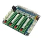 Raspberry Pi 5 GPIO Status LED Terminal Block BreakoutBoard HAT ADC/DCA Sensor for Raspberry Pi 5 4B 3B+ Test Expansion Board