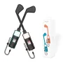 JYS JYS-NS2265 Switch2 Golf Club Grips Dual Handles 180° Rotating Ergonomic Design Lightweight Safety Strap Compatible Joy-Con Realistic Swing Immersive Gaming Accessory