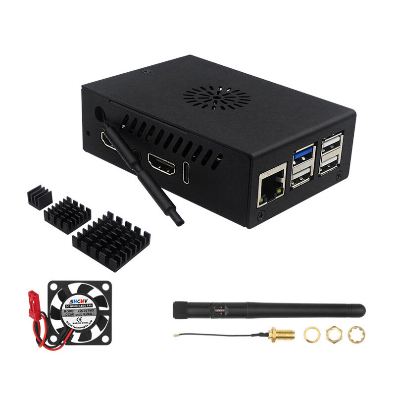 Case + Fan + Antenna + Heatsink