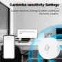 Tuya ZigBe Smart Vibration Sensor Real Time Monitoring Door Window Detection Alarm Smart Home Security Protection System