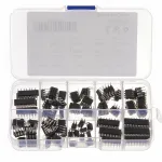 85pcs 10 Types Integrated Circuit Chip IC Chips Assortment Kit OPAMP Single Precision Timer PWM Including LM324 LM358 LM386 LM393 UA741 NE5532 NE555 PC817 ULN2003 ULN2803