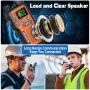 2Pcs Baofeng BF-T18 Mini Walkie Talkie PMR446 License Free 22 Channels 2W Power Long Range Type C Rechargeable NOAA Weather Alerts Hands Free Two Way Radio