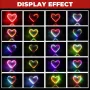 DIY Electronic Kit Heart-Shaped LED Flow Light 32/25 LEDs Colorful Light FR-4 Circuit Board Battery Powered Educational Project Electronics Soldering Practice