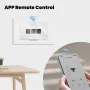 MOES 80A WiFi Tuya Smart Circuit Breaker Alarm Threshold Set Electricity Monitor V0 Fireproof Retardant APP Control With Alexa