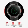 Bakeey 1.45 inch HD Screen Built-in Flashlight bluetooth Call Heart Rate Blood Pressure Blood Oxygen Monitor Breathing Training Sleep Monitoring Multi-sport Modes Music Playback IP67 Waterproof Smart Watch