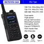 Retevis C62 5W Long Range Walkie Talkie VHF/UHF Dual Mode Professional Two-Way Radio for Camping