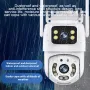 Y21 2MP+2MP Wireless Dual Lens Security Camera 360° Panoramic AI Tracking Color Night Vision Two-Way Audio Waterproof Motion Detection Real-Time Alerts Outdoor Surveillance Cameras