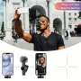 K3 Wireless Lavalier Microphone with Windproof Cover Smart Noise Cancelling Audio Video Recording Mini Mic for iPhone Android Mobile Phone Microphone