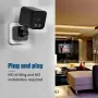 A18 2MP Wireless WiFi Monitoring Camera Full Color Night Vision Motion Detection Alarm Record Tuya Plug-in Security Camera EU Plug
