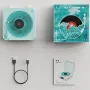 KW03 Mini Retro White Noise bluetooth Speaker Portable Sleep-Aid bluetooth Speaker Built-in 40mm Speaker RGB Light Support TF Card/AUX Playback Vintage Waves Speakers