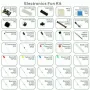 830-hole Breadboard Kit Electronic Components Starter Pack with Jumper Wires LEDs Resistors Compatible with ArduinoUNO R3