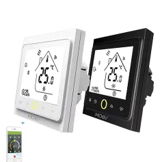 MoesHouse Tuya Zigbe 水/電気床暖房/ガスボイラーサーモスタットタッチパネルスマートホーム温度コントローラーAlexa Googleアシスタント音声コントロール