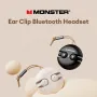 MONSTER XKT21 TWS bluetooth Earphone Ear Clip Earhooks Low Latency HiFi Stereo HD Calls Earphone with Mic