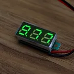 10db 0,28 hüvelykes kétvezetékes 2,5-30 V-os digitális zöld kijelző DC voltmérő állítható feszültségmérő