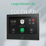 Staniot 7 İnç Merkezi Kontrol Paneli HD 433 Kablosuz Güvenlik Sistemi 8 Kablolu Bölge 10 Dil Tuya Smartlife APP 5000mAh Pil