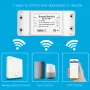 Mouehouse RF433 + WiFi DIY Smart Switch Module RF433 Remote Control for Smart Automation Smart Life/Tuya Work with Alexa and Google Home