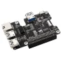 Raspberry Pi 5 PCIe a Gigabit Ethernet e USB 3.2 Gen1 HAT Scheda di espansione Pi5 PCIe HAT 3xUSB 3.2 Gen1 Gigabit Ethernet Plug and Play