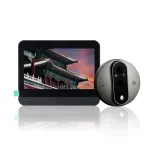 SY-37 Tuya Smart WiFi Door Camera 1080P 4.3 inch Color Screen HD Doorbell Eye Peephole Night Vision 5000mAh Battery PIR Motion Detection Intelligent Visual Door Bell