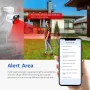 ESCAM PT303 3MP WiFi IP Kamera alarmowa Bezprzewodowa Kolorowa Nocna Wizja Wykrywanie Człowieka Dwukierunkowy Dźwięk IP66 Alarm Dźwiękowy H.265 Sterowanie APP Kamery PTZ