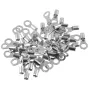 AOQDQDQD® 320Pcs Connector Cold Pressed OT/UT Crimp Terminals Copper Nose Wiring Fork Set with Box