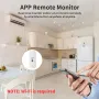 Tuya WiFi Temperature Humidity Sensor APP Remote Monitor for Smart Home Work with Alexa Google Assistant