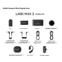 MOMA LARK MAX2 Wireless Lavalier Microphone AI Noise Cancelling 72dB SNR 48kHz 32bit 340m Range 36H Battery 25ms Low Latency Real-Time Monitoring Lightweight Live Streaming Interview Mic