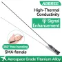 ABBREE AR-771S SMA Female Universal Soft Antenna For Baofeng UV5R UV5RH BF888S Quansheng