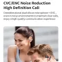 SHINECON QH-008 OWS bluetooth 5.3 Earphone 16.2mm Dynamic HiFi Stereo ENC Noise Cancelling IPX7 Waterproof Digital Display Sports Earhooks Earphone
