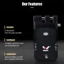 WAFU 026 Serratura di sicurezza per porta con telecomando invisibile per la casa, con design Graffiti, serratura elettronica intelligente, senza fori, sistema doppio e doppio motore