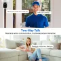 K21 1080P 2MP Wifi PTZ Surveillance Camera 2.4G Wireless Full-color Night Vision Motion Two-way Audio IP66 Waterproof IP Security Camera for Home Security Protection