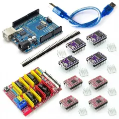 3D Printer Kit CNC Shield V3 V4 Engraving Machine Kit NANO Improved Version 4988 Driver
