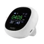 Moes Tuya CO2 Meter Portable Air Quality Carbon Dioxide Detector with Alarm Clock Temperature Humidity Display Air Tester APP Remote Wireless Monitor