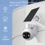Solar Wifi IP Camera Outdoor 1080P HD Wireless Security Surveillance Color Night Vision Two-Way Audio Solar Powered IP66 Waterproof Motion Alerts