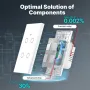 MoesHouse Tuya Smart WiFi Light Switch US Plug 1/2/3/4 Gang Glass Touch Panel APP Remote Control Timing Function Voice Control with Alexa Google Assistant