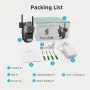 3MP+3MP Dual Lens WiFi Security Camera 5X Zoom Dual Screen PTZ Camera ICSEE APP Outdoor Auto Tracking Color Night Vision AI Human Detection Two-Way Audio IP66 Waterproof Surveillance Camera