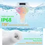 Wireless Solar Powered Pool Thermometer IP68 Waterproof RGB Ambient Light Temperature Display Smart Timer Child Lock 2200mAh Battery Smart Home Automation Solar Energy Savings Device